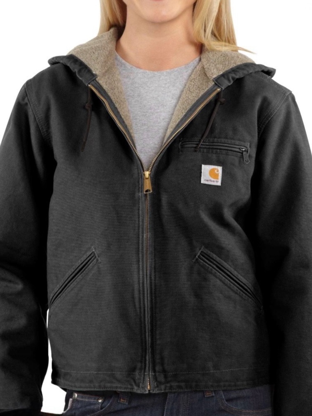 Womens Carhartt Heavyweight Sherpa Jacket Black